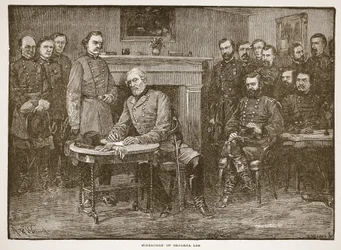 Rendición del General Lee, de un libro publicado en 1896